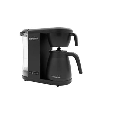 Imagem de Bonavita Enthusiast Cafeteira de gotejamento de 8 xícaras, máquina de café certificada pela SCA com jarra térmica, painel de aço inoxidável, reservatório removível, preto fosco