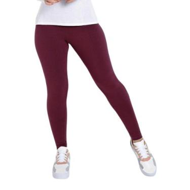 Imagem de Calça Legging  Flanelada  Leg Felpuda peluciada - WOLFOX, Vinho, GG