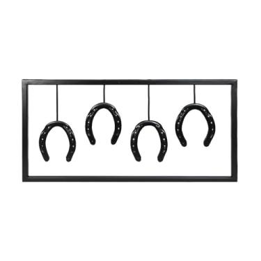 Imagem de Quadro Decorativo Parede Retangular Ferradura Country