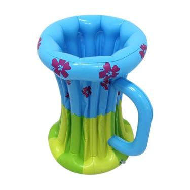 Imagem de Amagogo Inflável mais refrigerador Caneca de cerveja inflável Atividades de verão Decorative Ice Bucket Beverage Cooler para festas Picnic BBQ, Azul