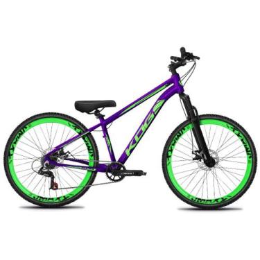 Imagem de Bicicleta Aro 29 KOG 1X7 Tipo Freeride Viking Hupi Gios, Roxo, Adesivo