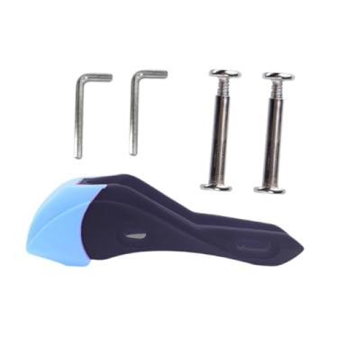 Imagem de UGPLM de freio de skate de rolo, acessórios para sapatos de skate, pastilha de freio de borracha sem deslizamento, rolha universal de freio em linha, Preto E Azul