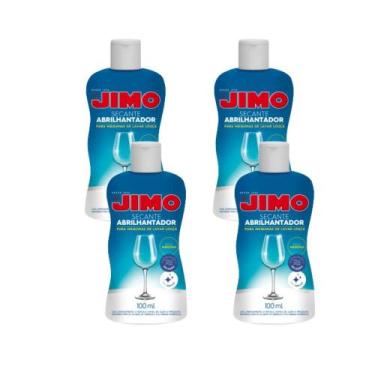Imagem de Kit 4 Jimo Secante 100ml Abrilhantador Para Maquina Lava Louça Secante
