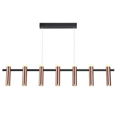 Imagem de Bella Iluminação PENDENTE TUBI DE METAL COBRE E PRETO