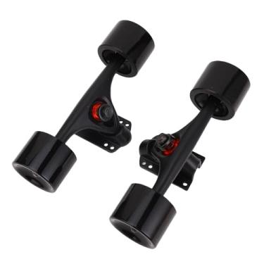 Imagem de Caminhão e Roda de Longa Prancheta de Skate, 2pcs de 7 Polegadas de Caminhões de Skate Com Rodas 65x51mm Caminhões Longboard Wheels Combo Conjunto de Alumínio, Rolando Hardware