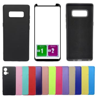 Imagem de Kit Capa Aveludada Para Galaxy Note 8 + Pelicula Vidro 3d 9D - Mustang