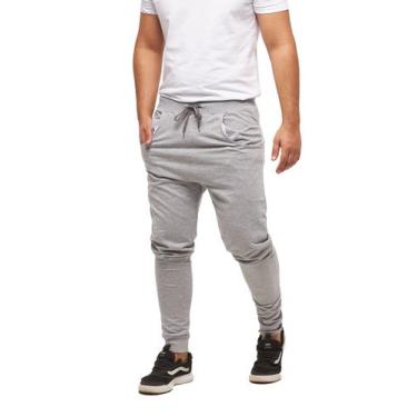 Imagem de Calça De Moletom Masculina Slim Skinny Sport Luxo - Konoa, Cinza claro