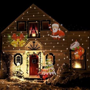Imagem de Projetor Natal Led Natalino Desenhos Laser Espeto Jardim - eletric tri