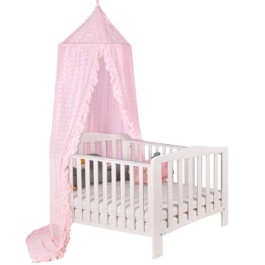 Imagem de Dossel de cama de princesa para meninas - dossel de berço para cama - mosquiteiro para cama, dossel de cama infantil com decoração de quarto de princesa para quarto de meninas, decoração de sala de