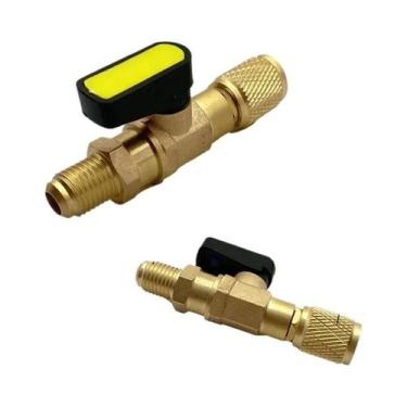 Imagem de 1/4 Polegada Sae R22 R12 R410a Refrigerante Ângulo Desligamento Válvul