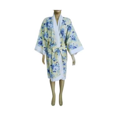 Imagem de Kimono Roupao Unisex Tamanho Unico - Magic Enxovias Amarelo Florido