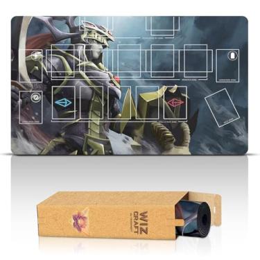 Imagem de Wizcraft Black Luster Soldier, One-Player (Stitched) - Compatible with Yugioh Playmat, TCG - Master Rule Duel Field Zones, Large 1-Player Card Game Mat - Original Play Mat Art