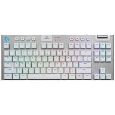 Imagem de Teclado Gamer Logitech G915 Branco Tlk Sem Fio - 920-009660