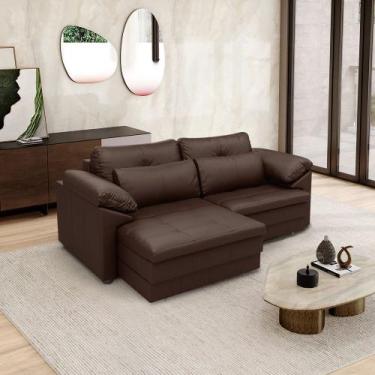 Imagem de Sofá Retrátil Elétrico Sala de Estar Nolan Bipartido 215cm Conforto Pr