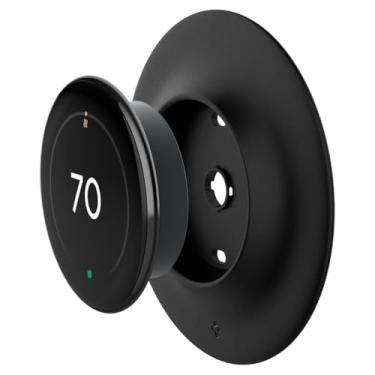 Imagem de Spigen Placa De Parede Projetada Para O Novo Google Nest Learning Thermostat 4ª Geração (2024) - Preto Fosco