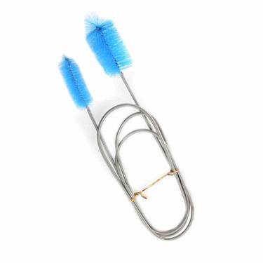 Imagem de Escova de Tubo a Aço Inoxidável Mola de Ponta Dupla de Ponta de de Dupla, Ideal para Limpeza de Tubos e Conectores Vêm Em 3 Cores de 61 Polegadas Comprimento (Azul)