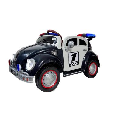 Imagem de Carrinho Elétrico Infantil Polícia Vintage 12V