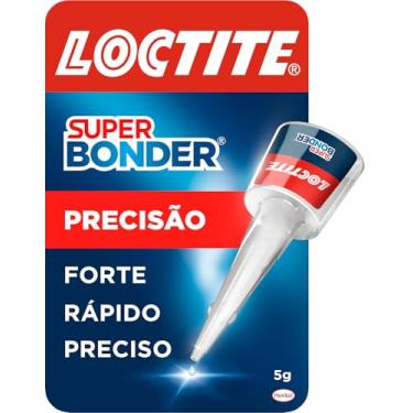 Imagem de Loctite Cola Super Bonder Precisão, cola universal para reparos precisos, cola instantânea de alta performance, embalagem de 1 x 5g