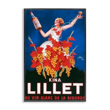 Imagem de Stupell Industries Vintage Kina Lillet Wine Black Framed Giclee Art Design por Marcus Jules, 16 x 24