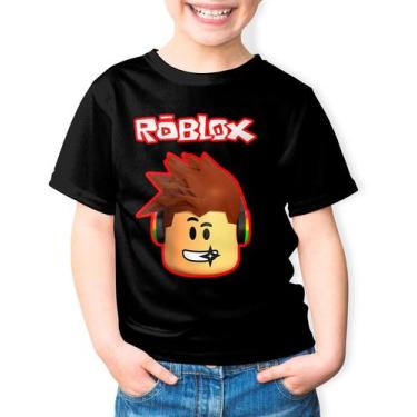 Imagem de Camiseta infantil roblox desenho game youtuber  menina menino festa an