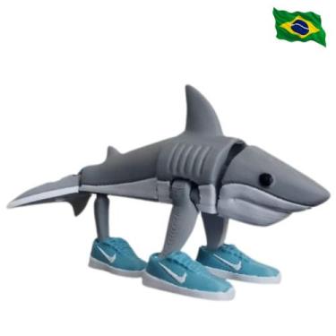 Imagem de Brainrot Italiano Meme Boneco Brinquedo Articulado Tralalero Tralala T