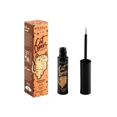 Imagem de Delineador Líquido Cat Lovers Marrom Resistente À Água 4ml Vizzela Veg