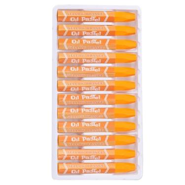 Imagem de PATIKIL Pastéis de óleo amarelo laranja, 36 peças de giz de cera de óleo macio, pastéis vibrantes e cremosos, materiais de arte em bastão para pintura de arte, desenho, mistura de graffiti para