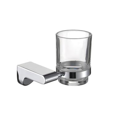 Imagem de Kit Organizador de Banheiro Cromado - Toalheiros, Porta-papel e Dispensador de Sabão | Conjunto de 5 Peças, Porta-escovas de Dentes