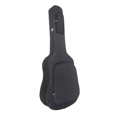 Imagem de simhoa Bolsa para violão acústico de 40/41 polegadas, estojo para violão, à prova de poeira e água, alças ajustáveis, acolchoamento macio, mochila