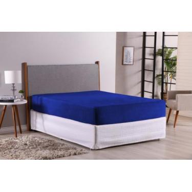 Imagem de Lençol Casal Padrão Com Elástico Para Cama Box Plush Mantinha Macio Av