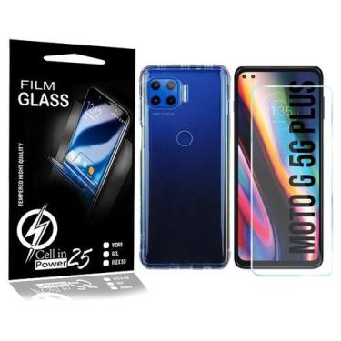 Imagem de Pelicula Vidro + Capa Anti SHOCK Moto G 5G Plus 6.7 XT2075 - Cell In P