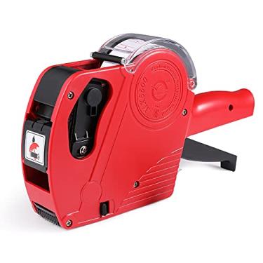 Imagem de Lineba Pistolas de preço portátil para varejo, kit de pistola de etiqueta de preço leve vem com 8 dígitos de pistolas de etiqueta de preço vermelho e 5000 etiquetas e 3 rolos de tinta, perfeito para