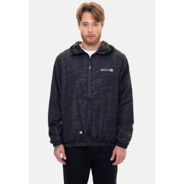 Imagem de Jaqueta Ecko Corta Vento Masculina Preta Streetwear, P