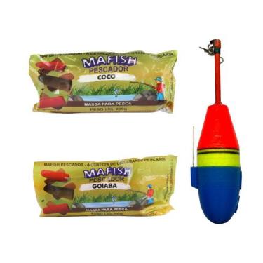Imagem de Massa Mafish 200g Coco / Goiaba + Boia Japa 60G C/ Carona