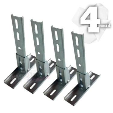 Imagem de 04 un Suporte para motor portão basculante ajustável fixador - MRA