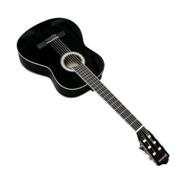 Imagem de Violão acústico clássico para iniciantes 6 cordas nylon Waldman WN-18 BK - Cor: Preto