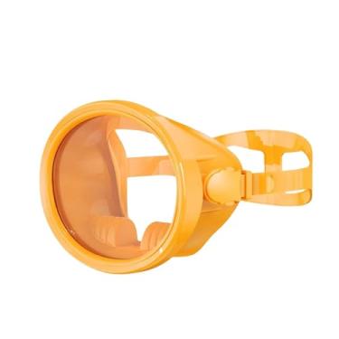 Imagem de oshhni Máscara de natação, óculos de mergulho, antiembaçante, leve, à prova de vazamentos, para adultos, equipamento de mergulho com snorkel, óculos, Laranja
