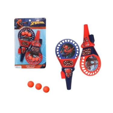 Imagem de Kit Brinquedo Jogo Lança Bolinhas Dupla SpiderMan Original - Etilux