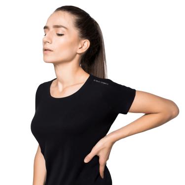 Imagem de Camiseta Dry Fit Preta Feminina True Sports Tamanho M