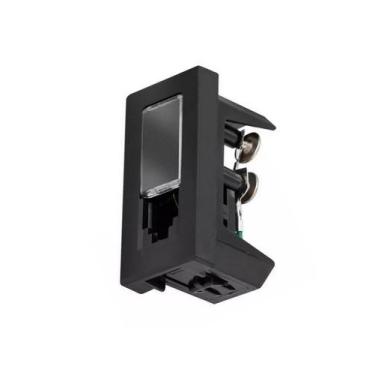 Imagem de Tomada Telefone Rj11 4 Fios 1m Preta 615010pt - LEGRAND PIAL PLUS +