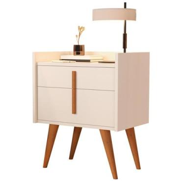 Imagem de Mesa De Cabeceira Quarto Retrô Decorativa Canto Lateral - Davi G2 Plus