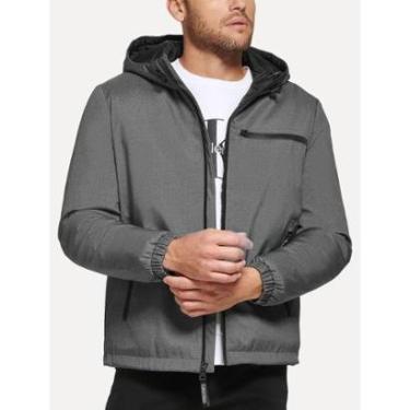 Imagem de Jaqueta Calvin Klein Hooded CK Peito Cinza Mescla Escuro-Masculino
