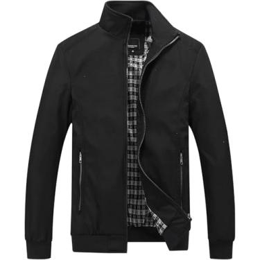 Imagem de Jaqueta Masculina Leve Lazer Jaqueta Transição Manga Longa Verão Jaqueta Bomber Esportes Ao Ar Livre, Vert, XL