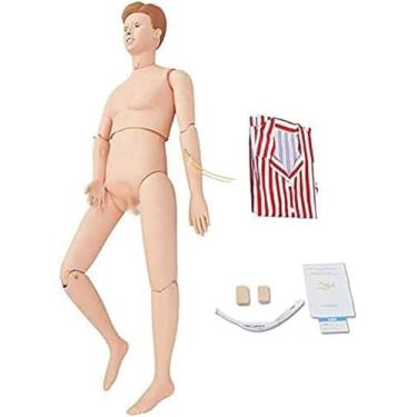 Imagem de Modelo De Manequim Masculino Em Tamanho Real Profissional Demonstração De Manequim De Treinamento De Enfermagem Manequim Humano Treinamento De Enfermagem Modelo De Ensino De Educação Anatôm
