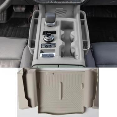 Imagem de Caixa de armazenamento oculta para carro console central corrimão privacidade caixa de armazenamento modificação peça compatível com acessórios externos BJ40 (cinza)