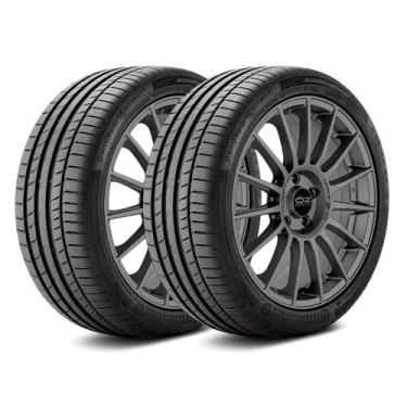 Imagem de Kit 2 Pneus 225/45R17 Run Flat ContiSportContact 5 Continental 91W