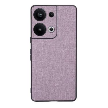 Imagem de Capas Compatível com OPPO Reno 9 PRO+,Design de padrão de tela,Pproteção completa de 360°,Pplástico macio,Proteção contra queda-Purple
