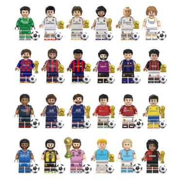 Imagem de Boneco Jogador Futebol Time Clube Liga Blocos De Montar