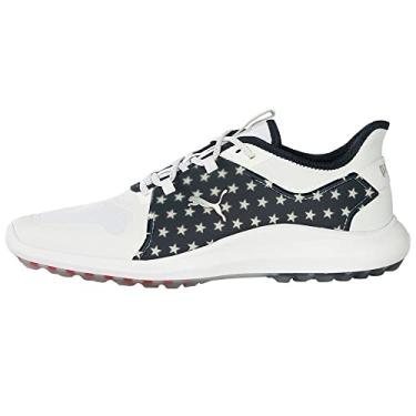 Imagem de PUMA Tênis de golfe masculino Ignite Fasten8 Volition Stars & Stripes - Escolha o seu tamanho, Estrelas e listras, 39