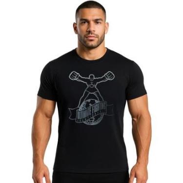 Imagem de Camiseta Esportiva Masculina Algodão Venum UFC Ultiman Preto Original Jiu Jitsu Treino Academia-Unissex